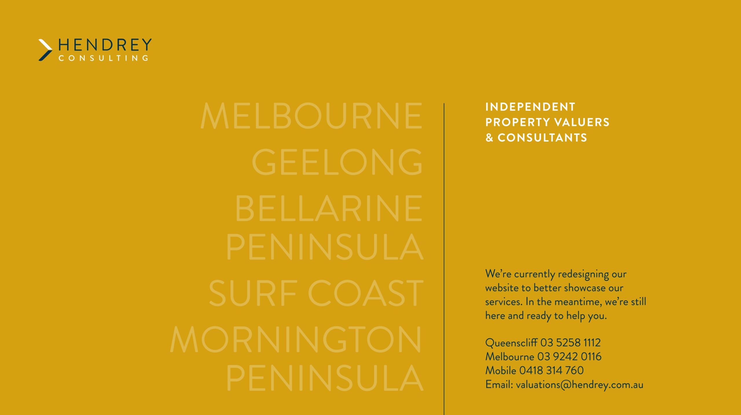 Hendrey Consulting. Independent Property Valuers & Consultants